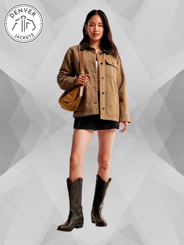 Abercrombie Brown Workwear Jacket Women s