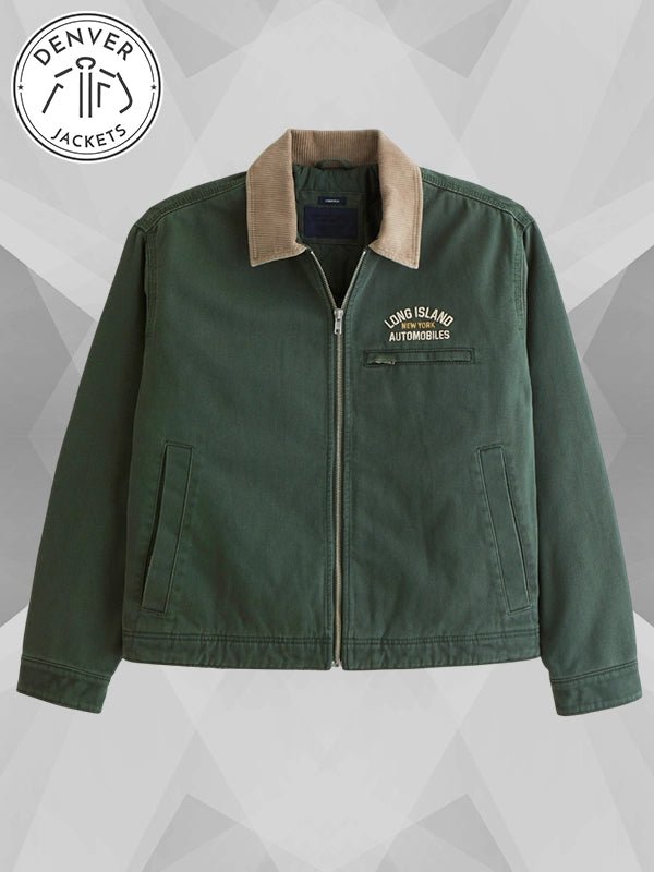 Abercrombie Cropped Zip Workwear Jacket