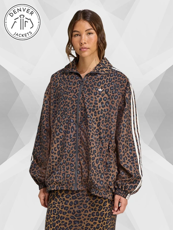 Adidas Leopard Print Track Jacket