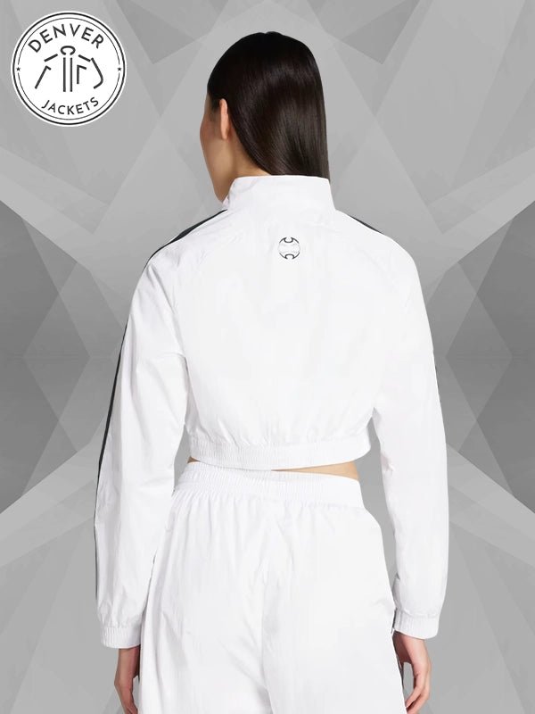 Adidas Adicolor Teamgeist Cropped Track Jacket White