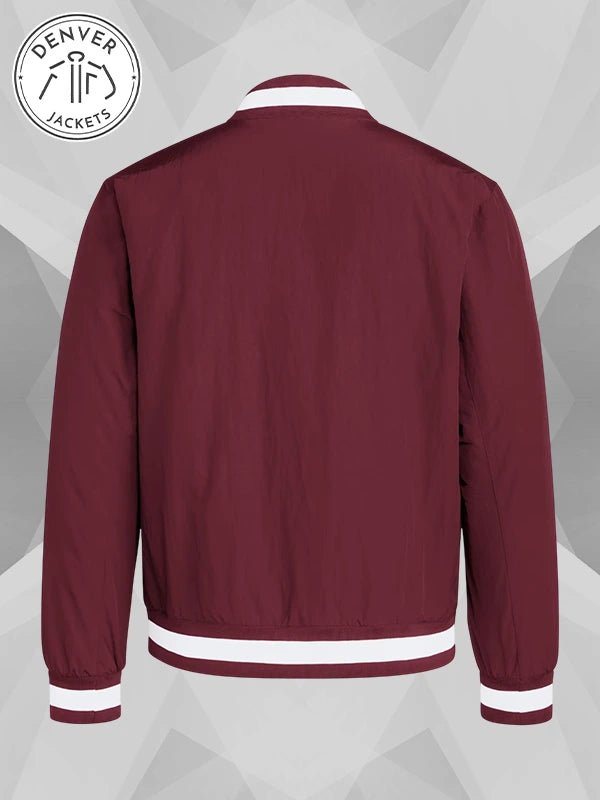 Adidas Dugout Coaches Bomber Jacket Maroon