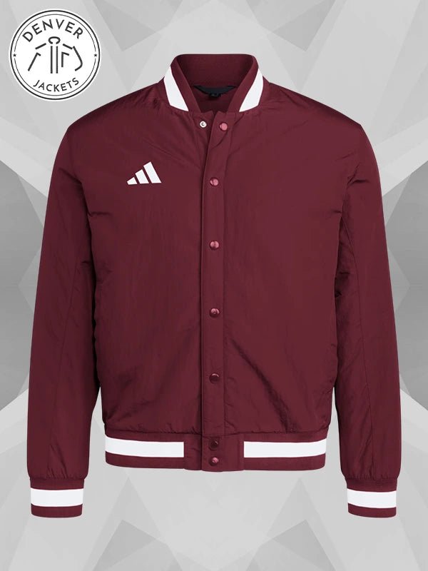 Adidas Dugout Coaches Jacket Maroon