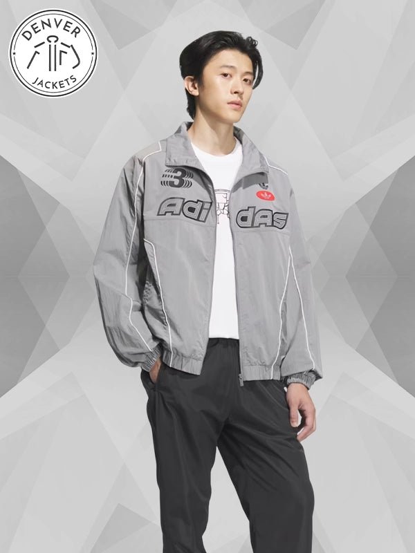 Adidas Valentine s Day Racing Woven Track Jacket Grey