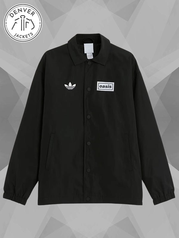 Adidas x Oasis Tour Coach Jacket Black