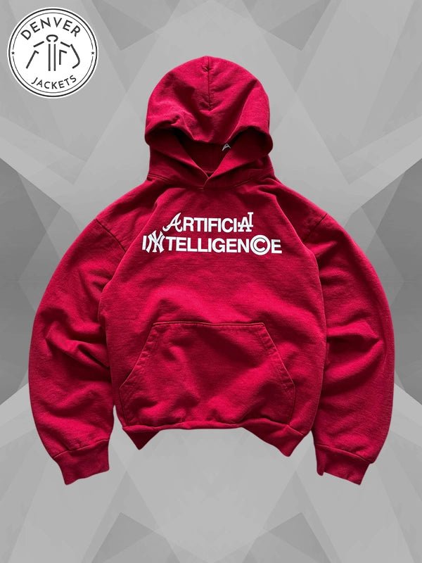 Artificial Intelligence Hoodie Red