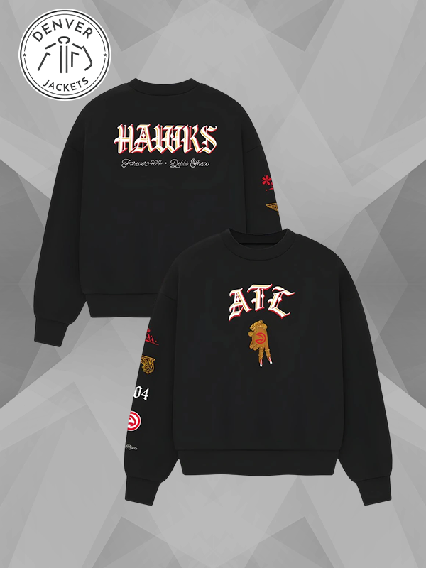 Atlanta Hawks x Debbi Snax Black Sweatshirt