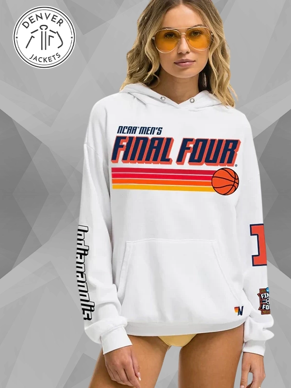 Aviator Nation White Hoodie Illinois Fighting Illini Final Four 2026