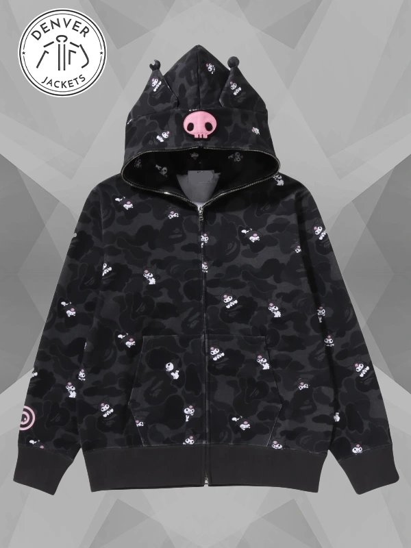 BAPE x Sanrio Hello Kitty Kuromi Black Hoodie