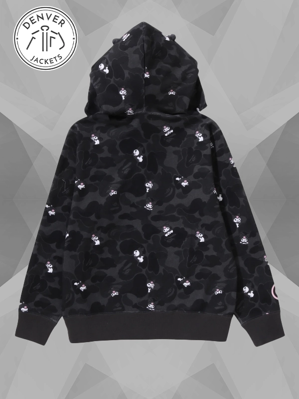BAPE x Sanrio Hello Kitty Kuromi Hoodie Black