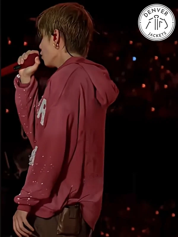 BTS Arirang Ny Red Zip-Up Hoodie