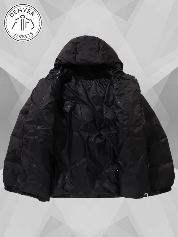 Bape Camo Black Puffer Jacket