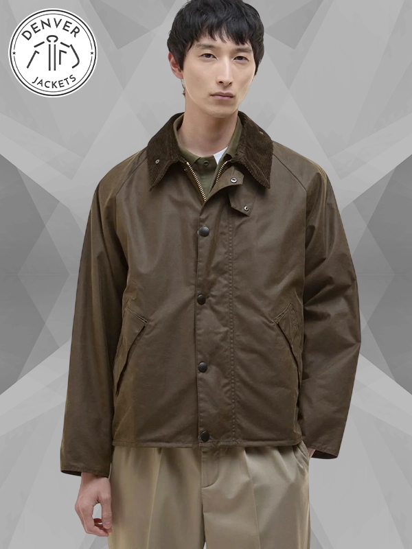 Barbour Transport Waxed Jacket Brown