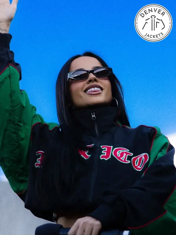 Becky G Cropped Mexico Zipper Jacket