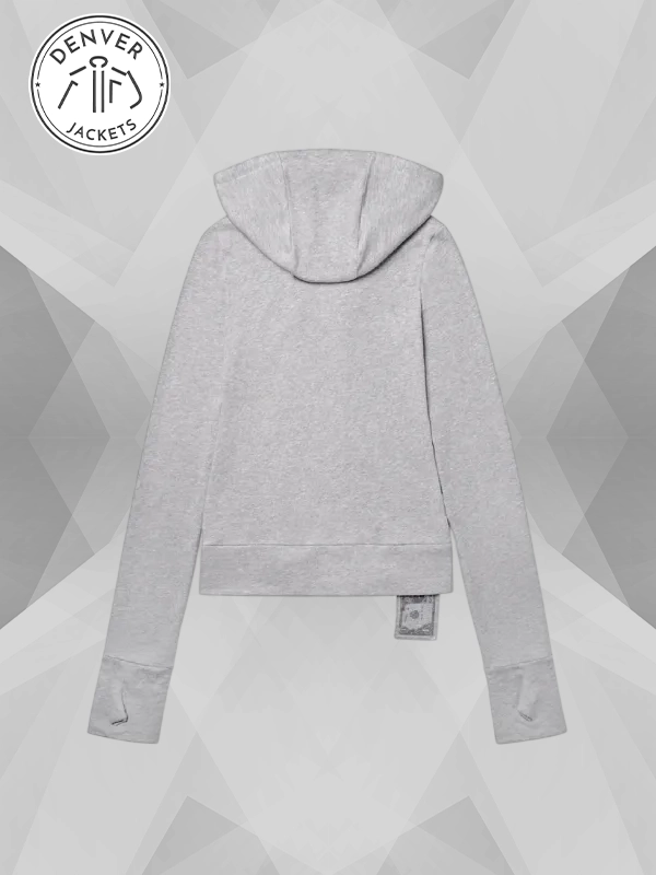 Big Zipper Hoodie Grey