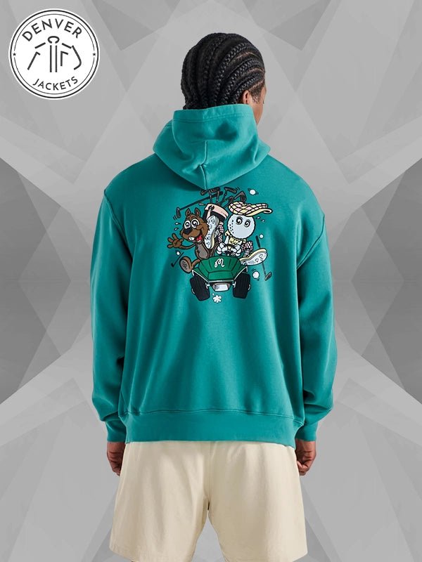 Blue Two Man Scramble Hoodie Malbon Golf