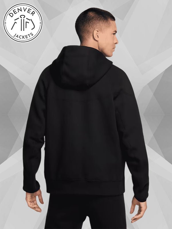 Chelsea F C Nike Tech Fleece Black Jacket Hoodie