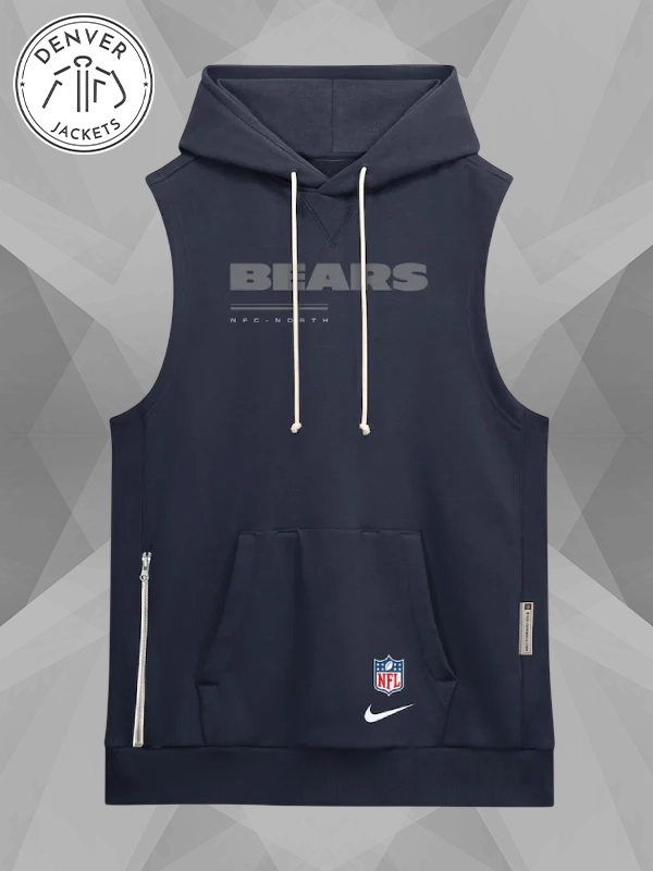 Chicago Bears Nike Sideline Navy Hoodie