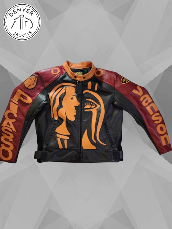 Chris Brown Vanson Leathers Jacket Black Picasso