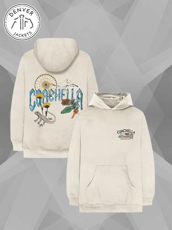 Coachella Desert Icons Grey Hoodie