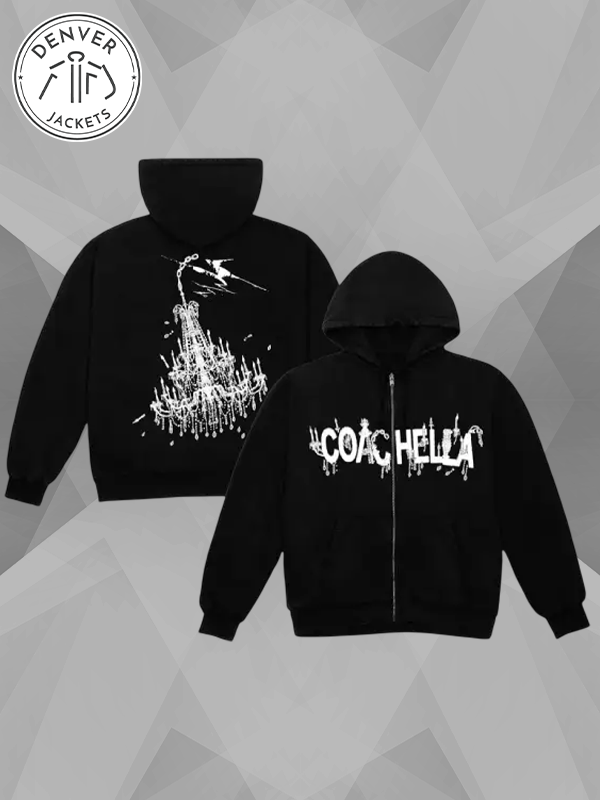 Coachella On The Gobi Zip Hoodie