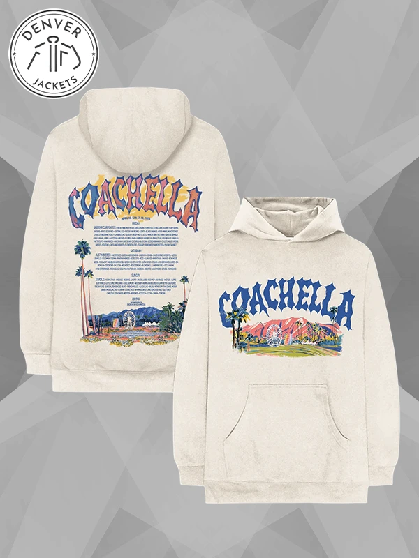Coachella Pastels 2026 Lineup Hoodie