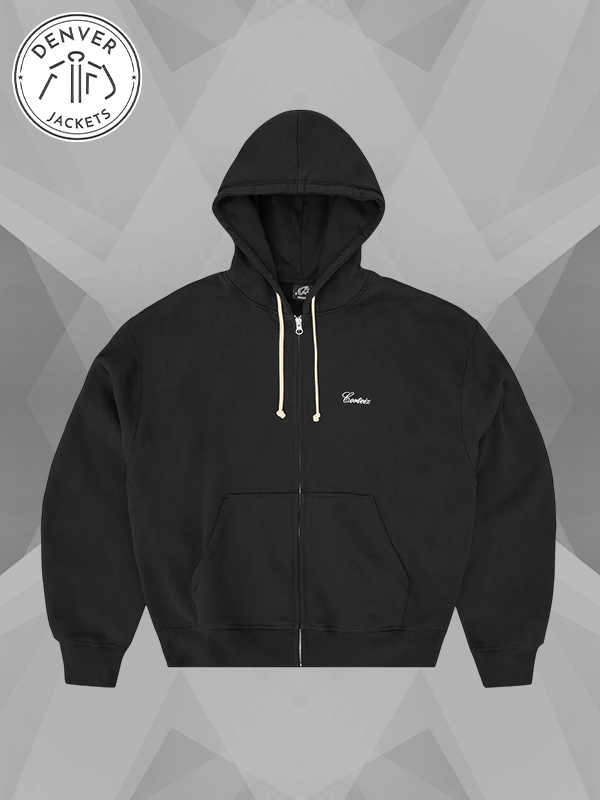 Corteiz x Gabriel Moses Zip-Up Black Hoodie