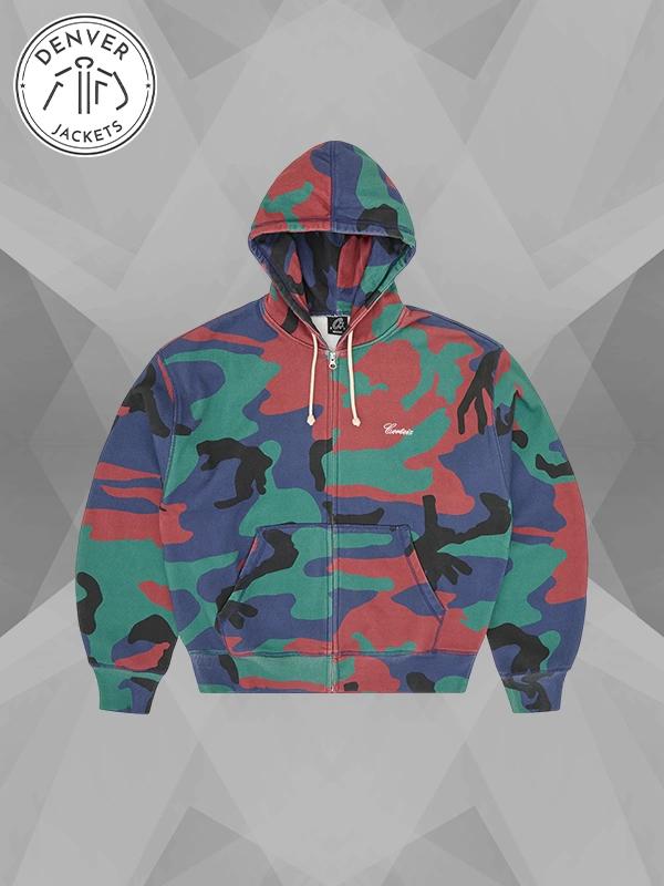 Corteiz x Gabriel Moses Zip-Up Camo Hoodie