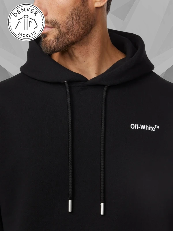 Costco Black Hoodie Off White