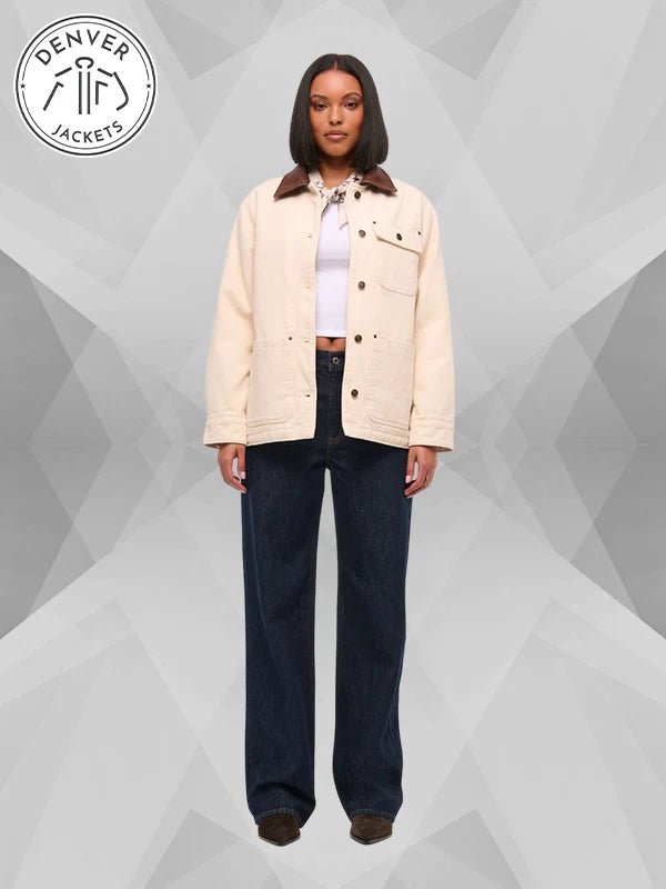 Cream Women s Workwear Jacket Abercrombie