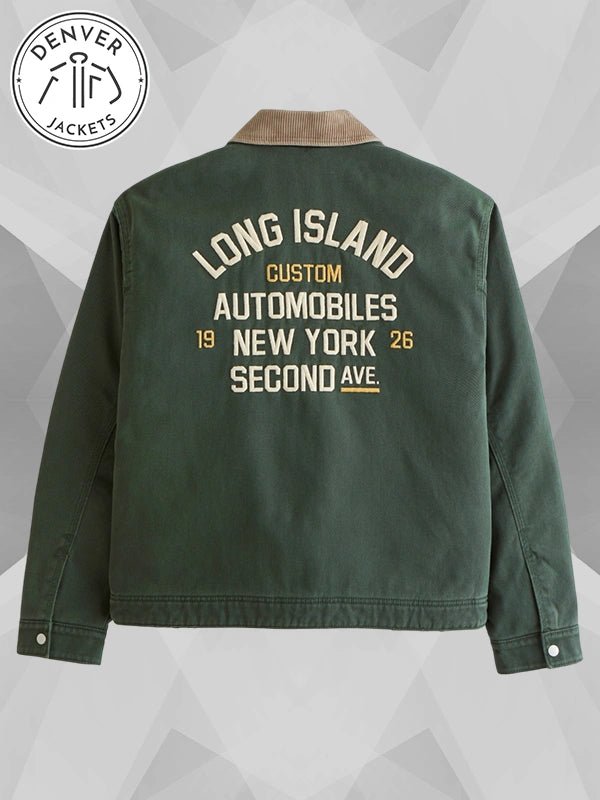 Cropped Zip Workwear Jacket Abercrombie