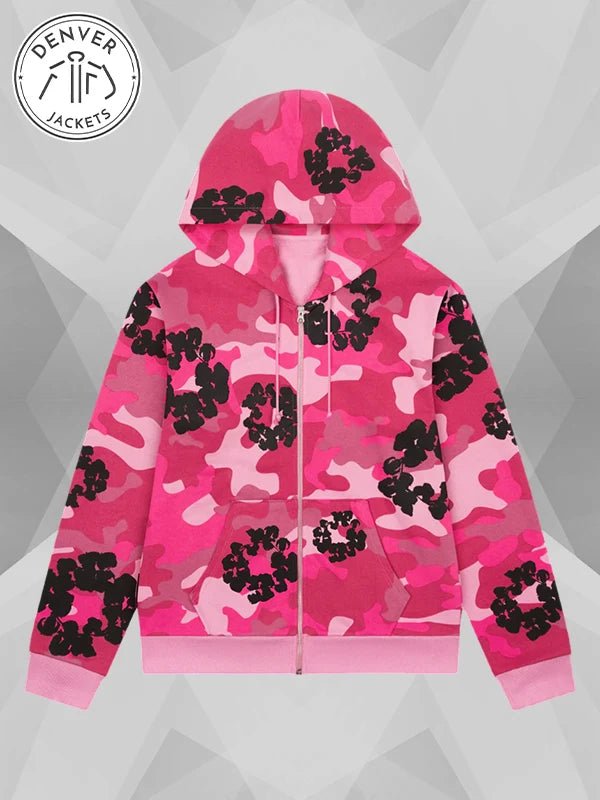 DenimTearsPinkCamoHoodie