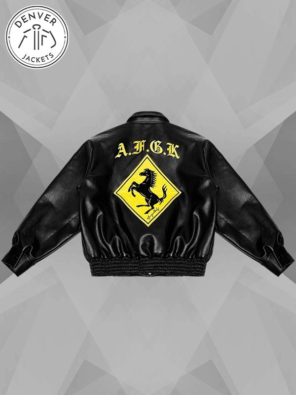 Doncare AFGK Ferrari Black Leather Jacket