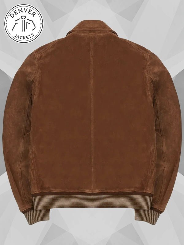 Drake s Brown Suede Bomber Jacket