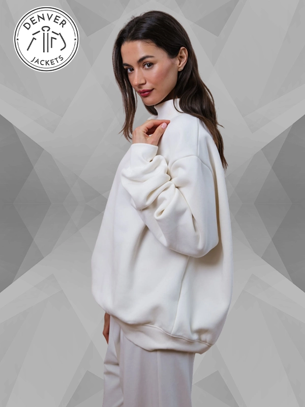 Embroidered Bridal Sweatshirt Off-White