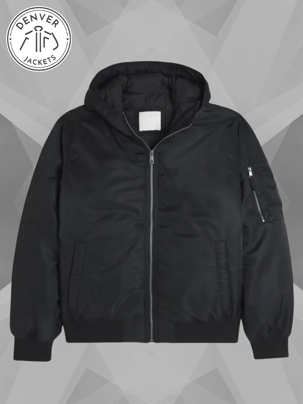 Faux Fur Trim Hollister Bomber Jacket