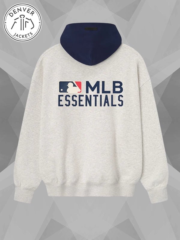 Fear Of God Essentials MLB Sport Grey Hoodie