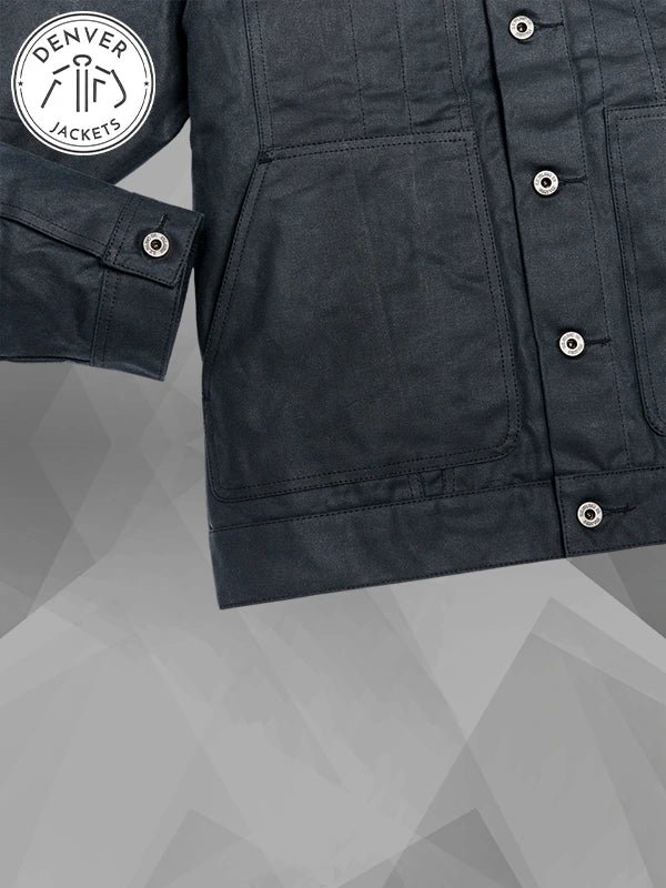 Filson Tin Cloth Short Lined Cruiser Blue Jacket