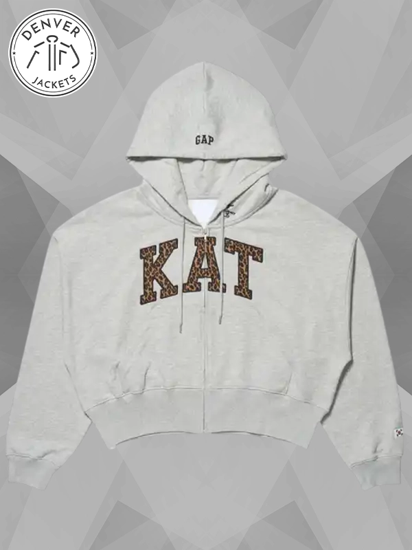 Gap x Katseye Yoonchae Full Zip Hoodie Grey