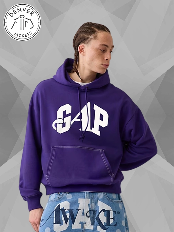 Gap × Awake NY Heavyweight Purple Hoodie