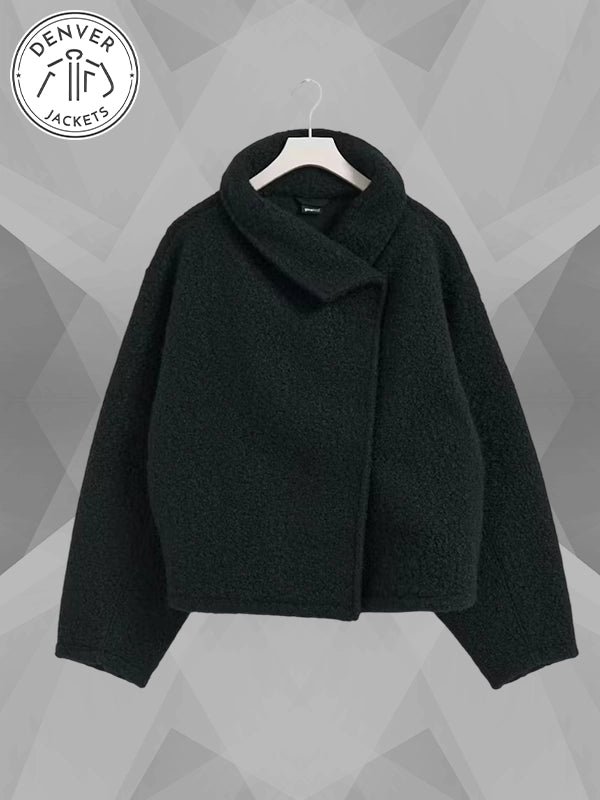 Gina Tricot Soft Boucle Jacket Black