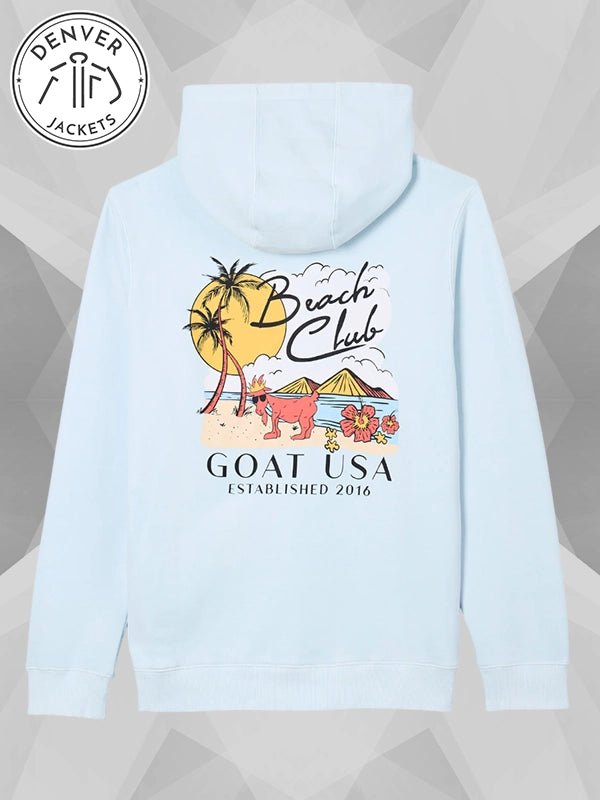 Goat USA Beach Club Hoodie Ice Blue