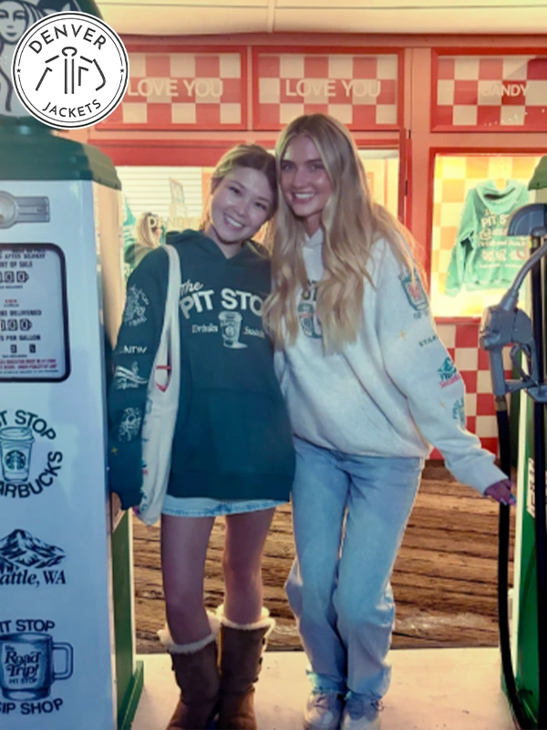 Green grey Dandy Starbucks hoodie