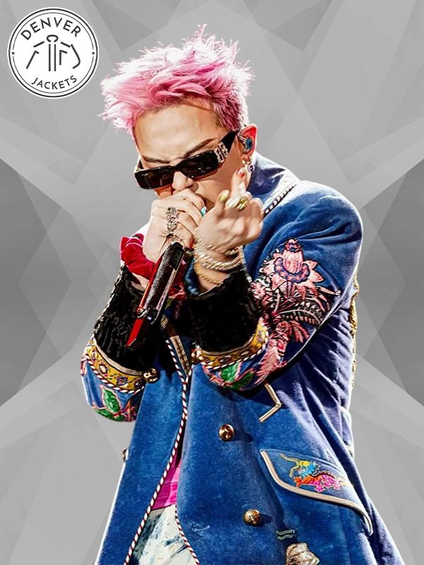 Head In The Clouds jiyong G Dragon Gucci Blue Coat