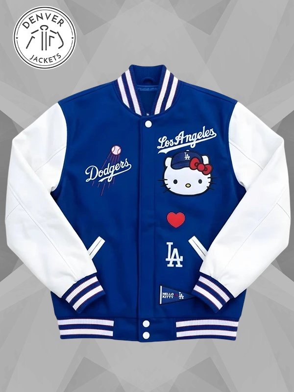 Hello Kitty Dodgers Varsity Jacket