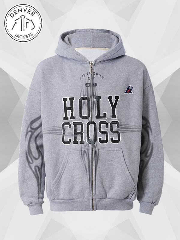 Hellstar Holy Cross Hoodie Grey