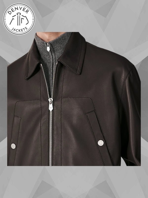 Hermes Brown Leather Jacket