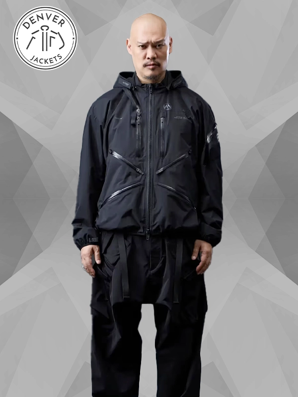 Hideo KojimaDeath Stranding 2 Acronym Drawbridge Jacket Black