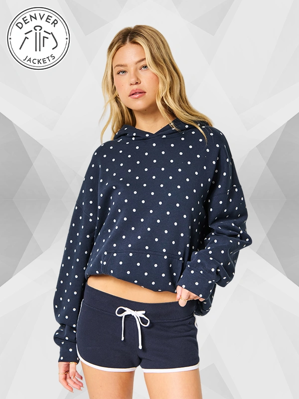 Hollister Freya Skye Polka Dot Hoodie