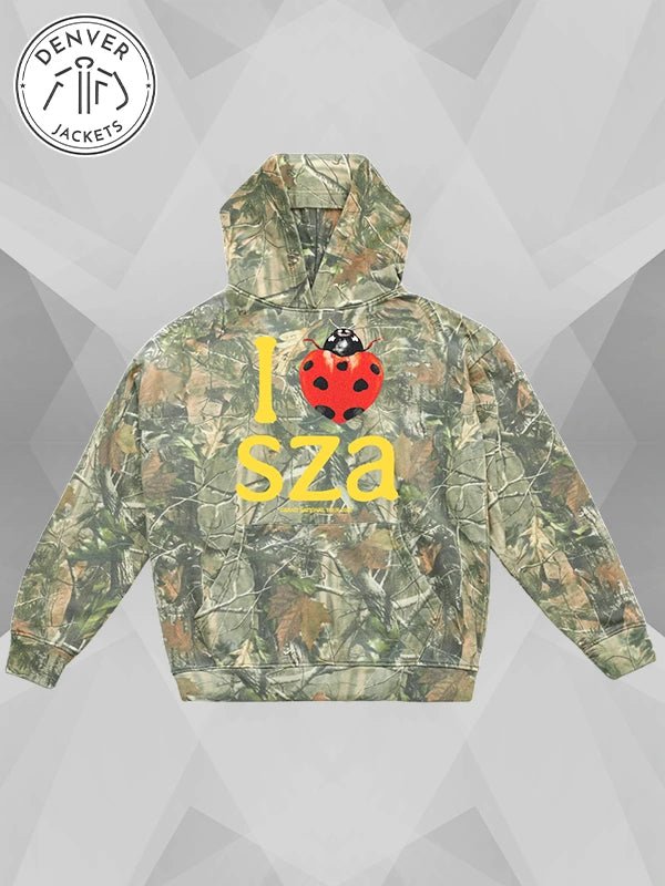 I Heart SZA Camo Hoodie