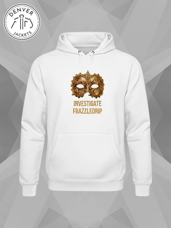 Investigate Frazzledrip Hoodie Sweatshirt In White
